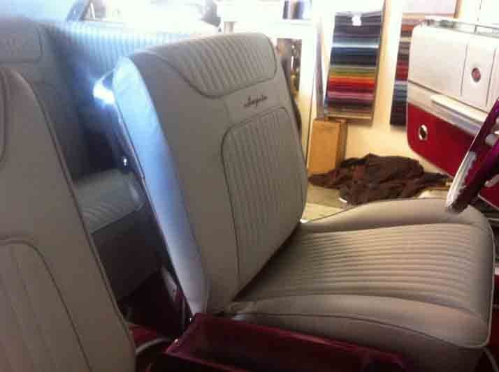 View of the replaced car upholstery