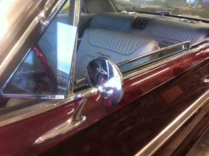 View of a car after repair