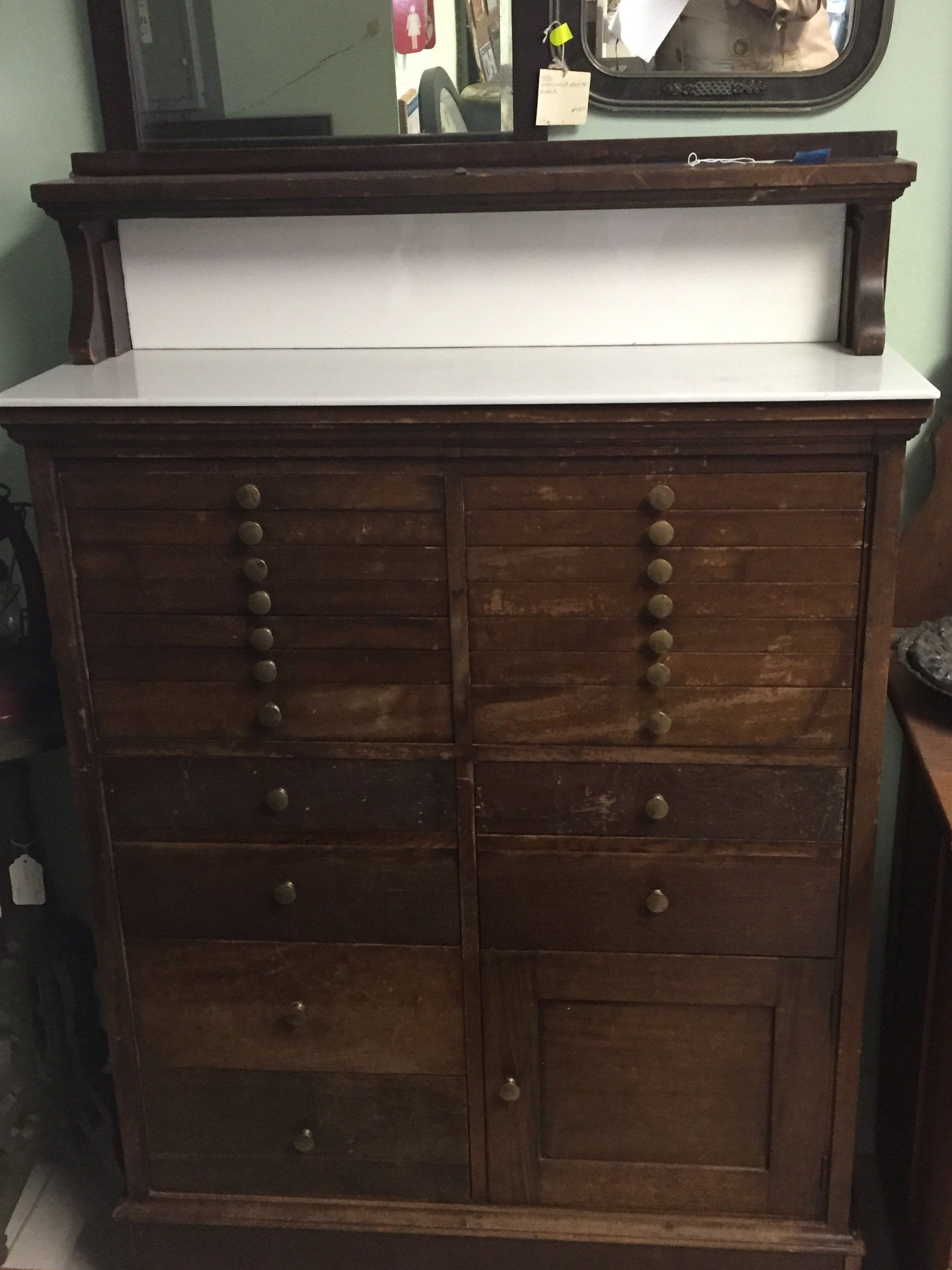 1900's 20-Drawer Dental Cabinet