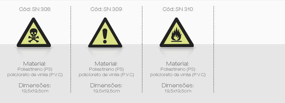 sinalização alerta