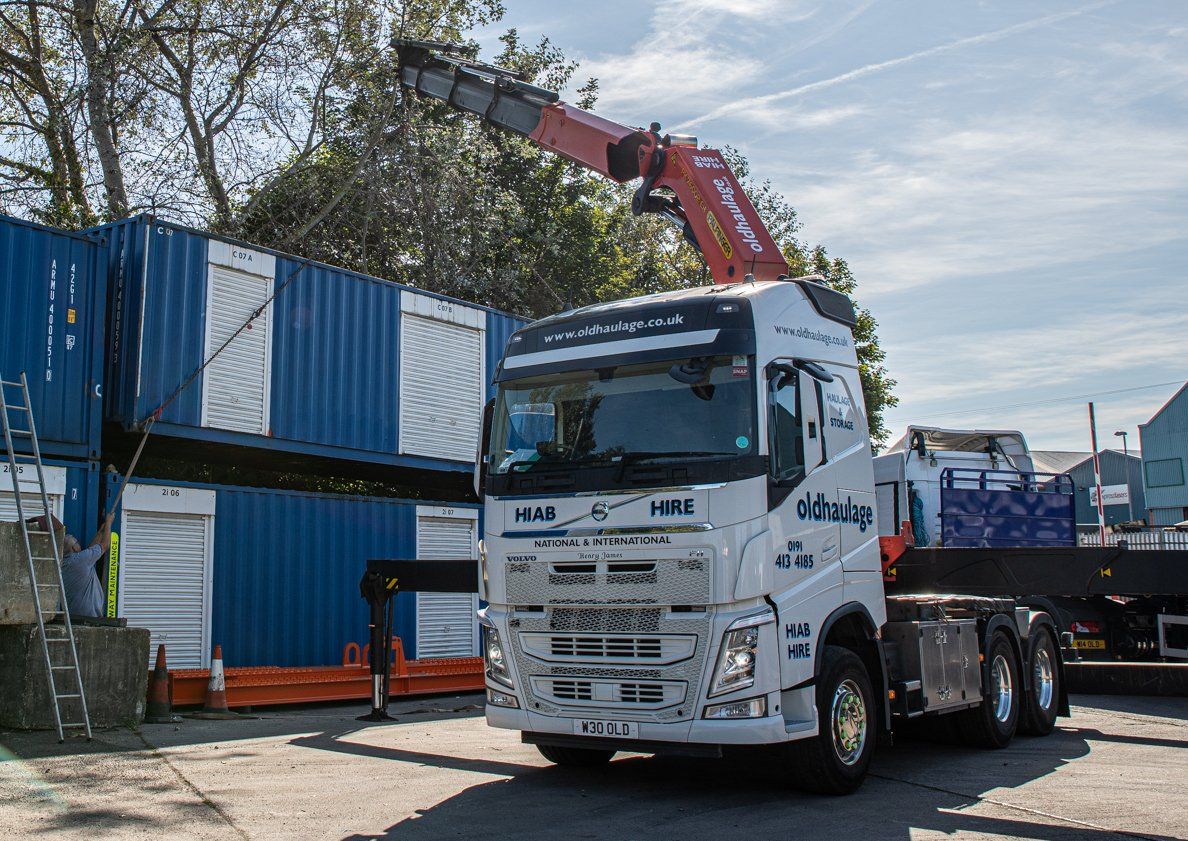 parked haulage van