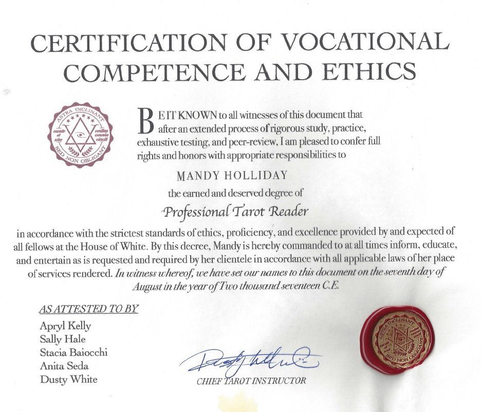 Certification