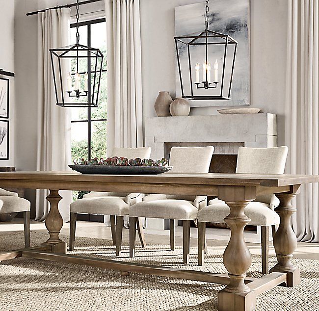 restoration hardware dining room