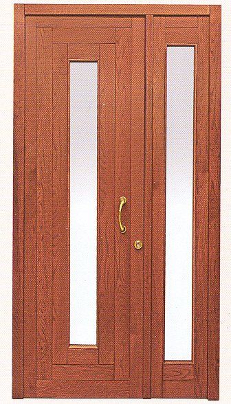 portone d'ingresso in legno moderno