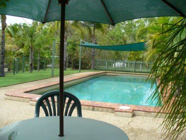 pool at cabin