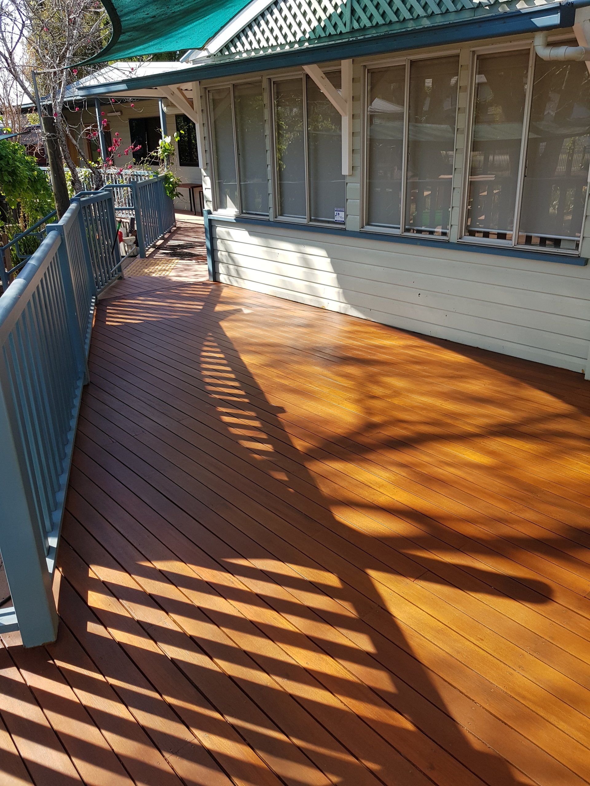 Non-slip timber decking photo