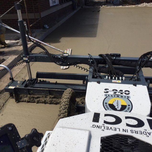 laser screed machine