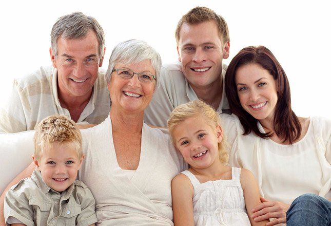 smiling family