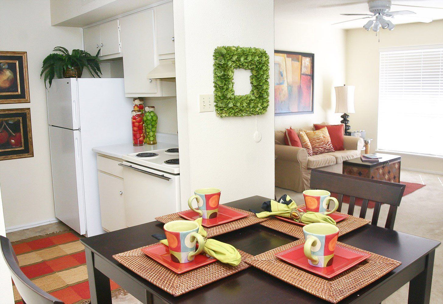 dining and kitchen