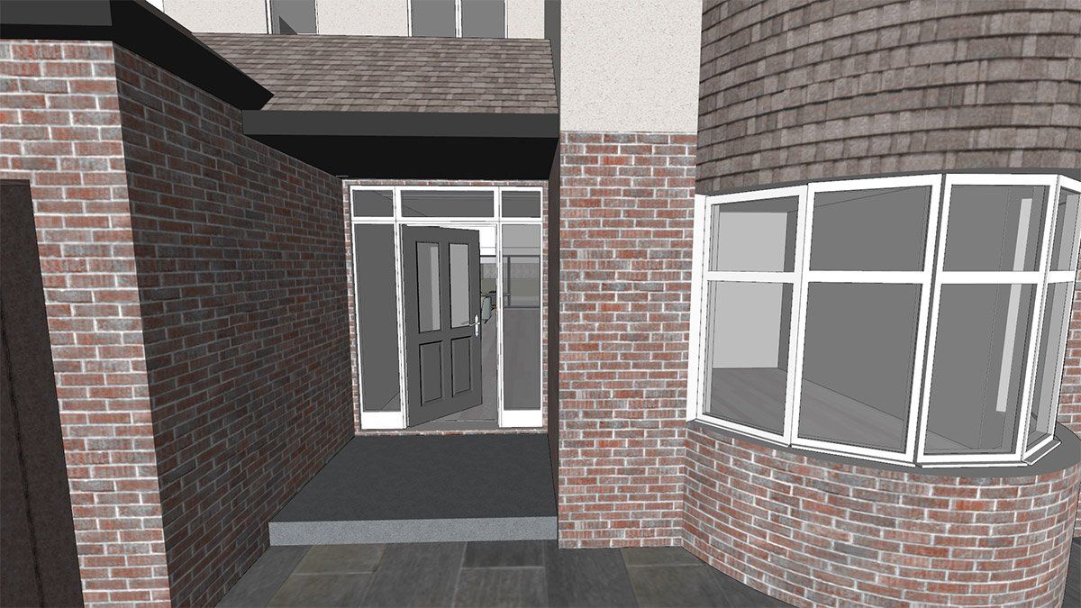 virtual view of home entrance