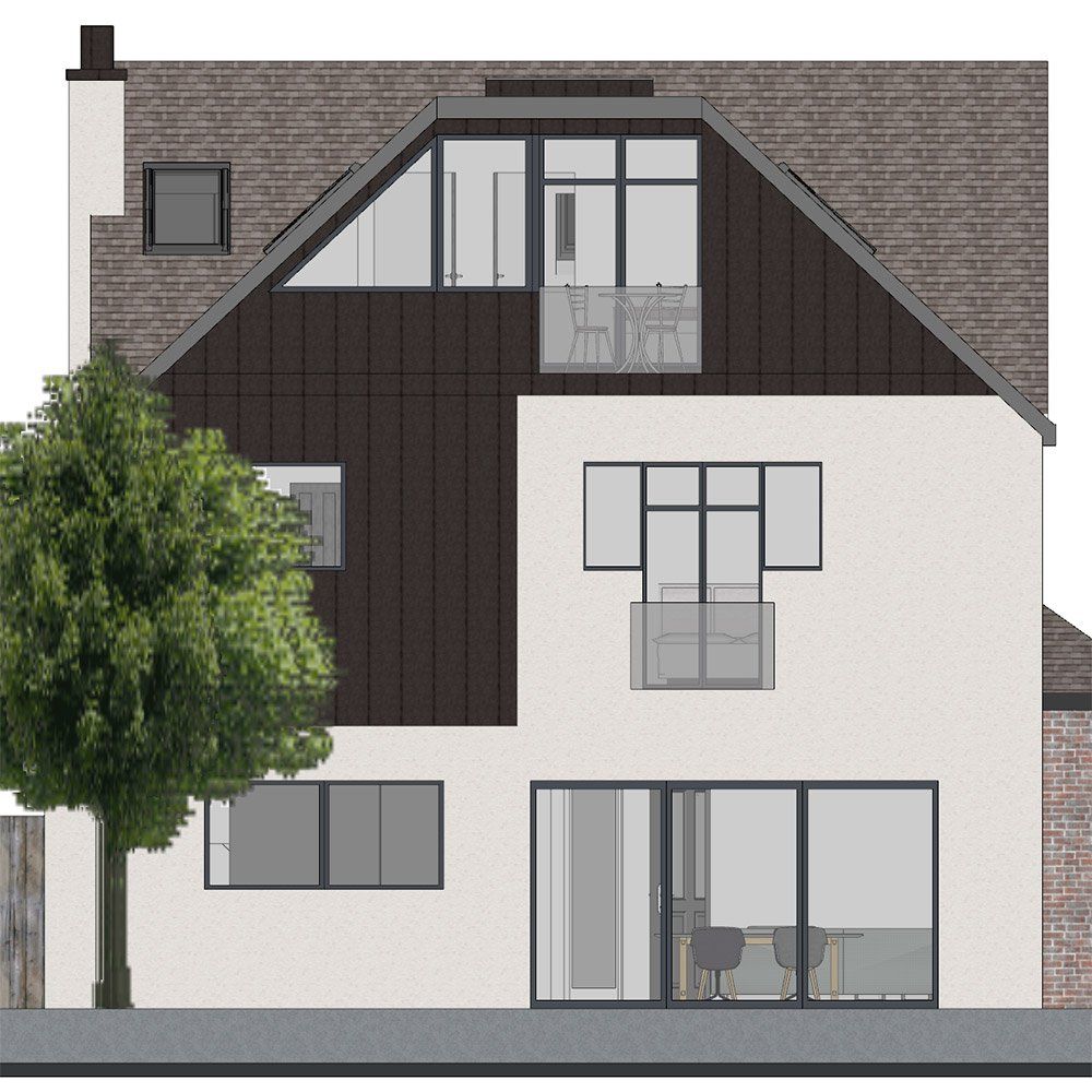 virtual view of rear of home
