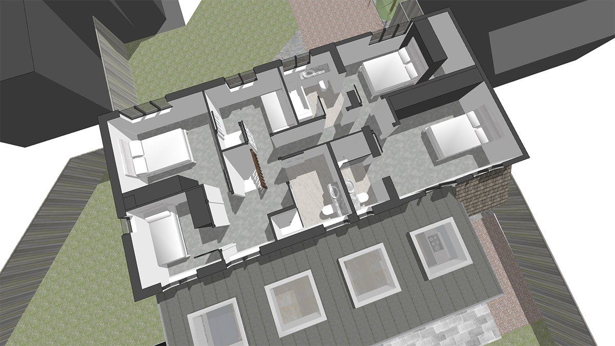 3d virtual view of second floor plan