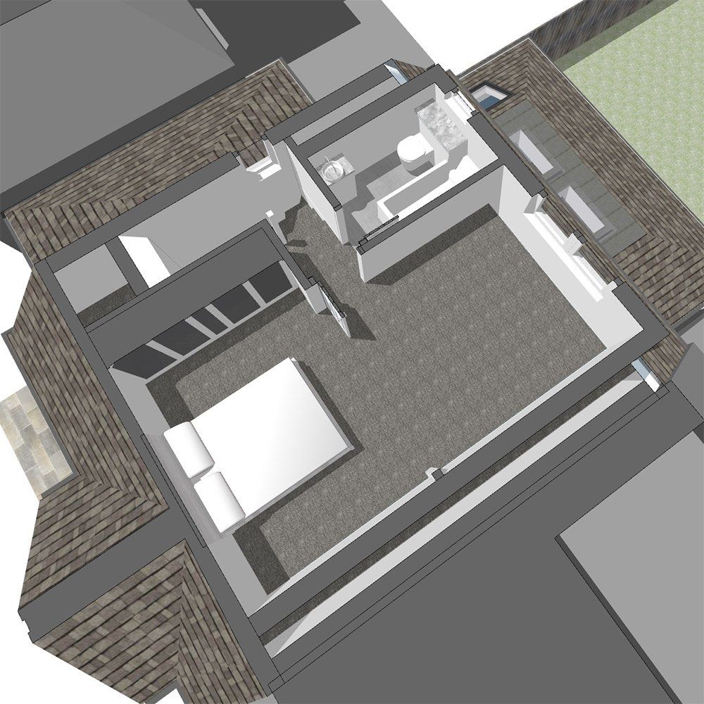 3d virtual floor plan of second floor
