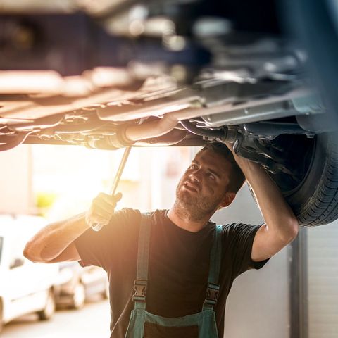 Mechanic Working Under the Car — Fort Mill, SC — Toyota Techs Mechanic Working Under the Car — Fort Mill, SC — Toyota Techs