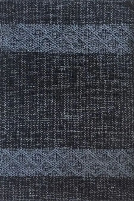 tappeto grigio e blu