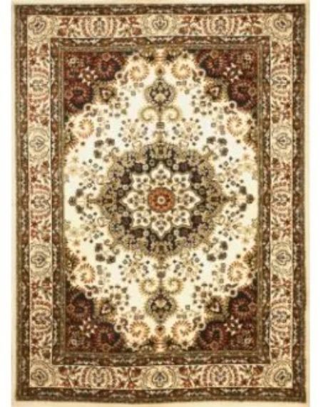 tappeto orientale marrone e beige