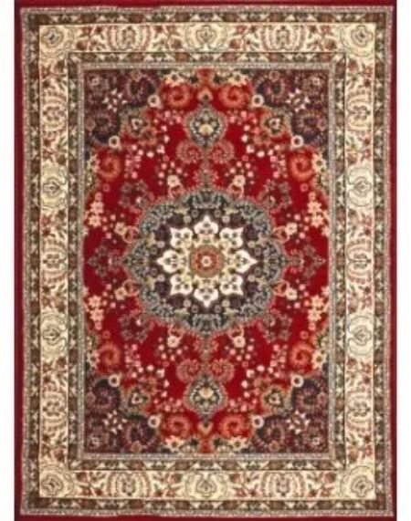 tappeto con ricami orientali