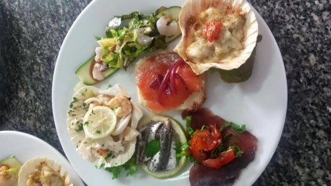 Un appetitoso raviolo ripieno