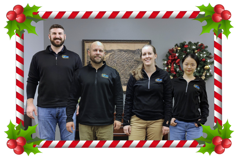 Sun Vision Display Team Holiday Office Photo