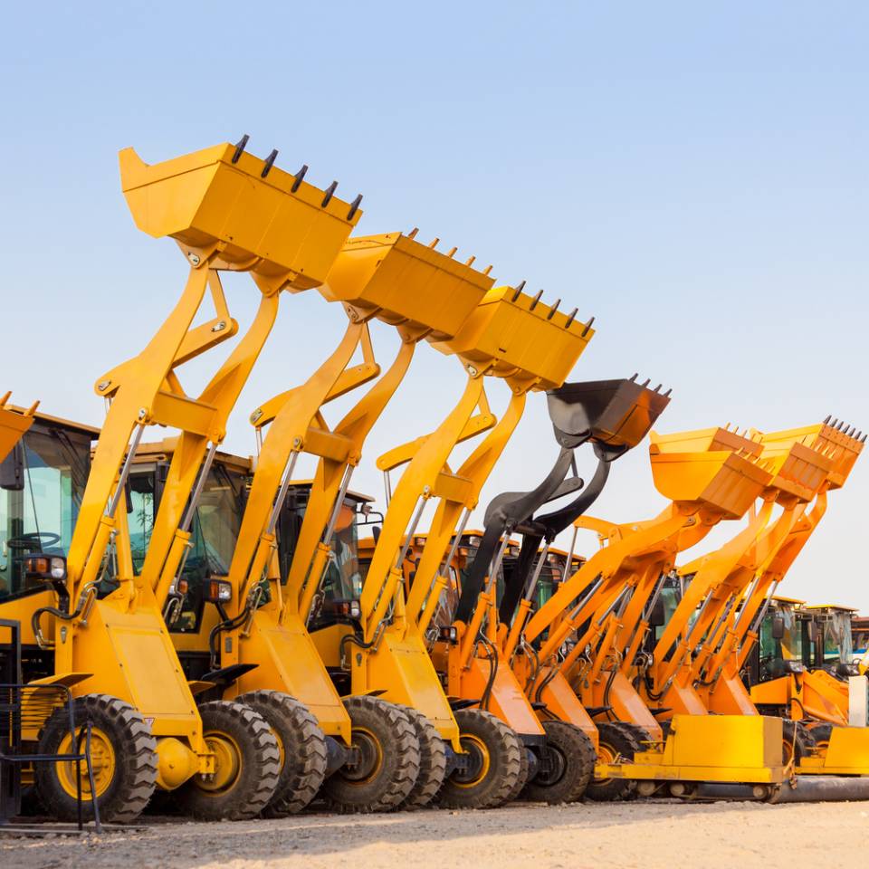earth moving crane