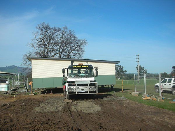 house on truck