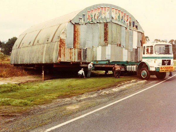 barn being moved