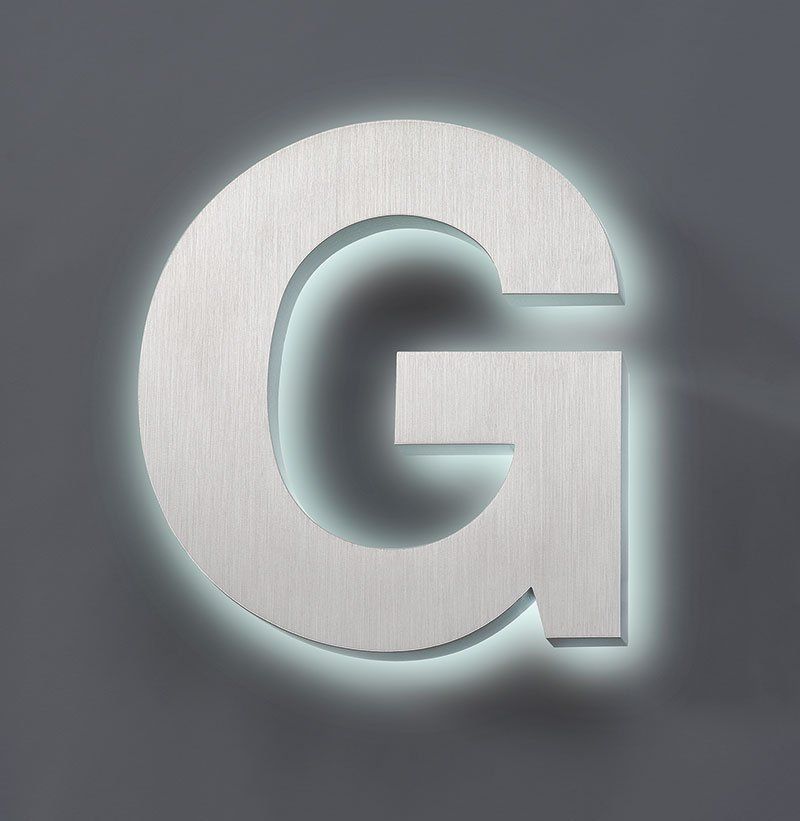 Cast aluminum letters
