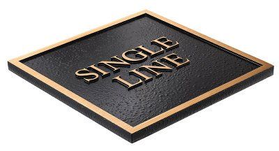 SINGLE LINE PLAQUE