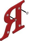 COMBINATION MOUNT PLASTIC LETTERS