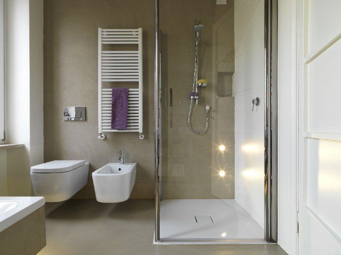 Resin floors in shower room