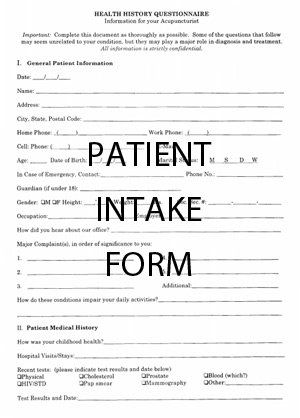 Patient Intake Form