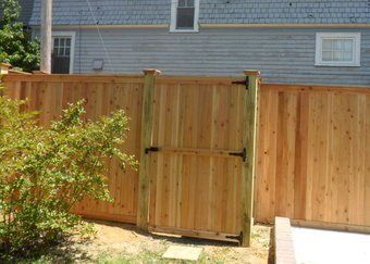 open gate - custom fences in Rockville, MD open gate - custom fences in Rockville, MD