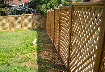 lattice fence - custom fences in Rockville, MD lattice fence - custom fences in Rockville, MD