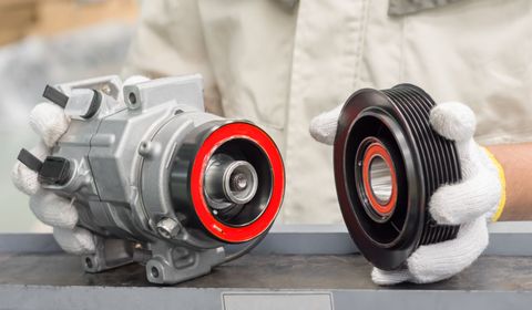 Car Compressor — Peter Mac's Service Centre in Budgewoi, NSW Car Compressor — Peter Mac's Service Centre in Budgewoi, NSW