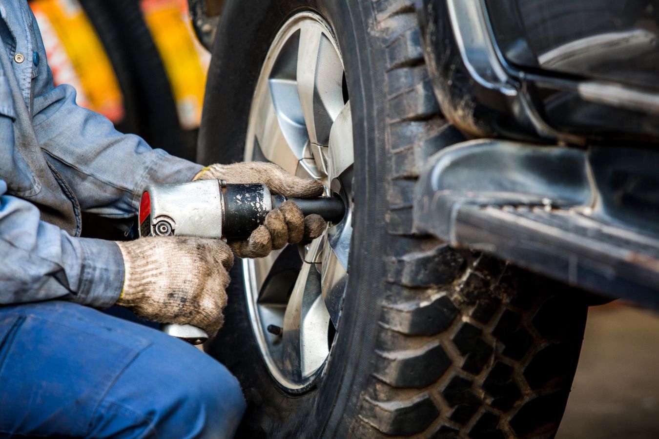 Tire Change— Peter Mac's Service Centre in Budgewoi, NSW