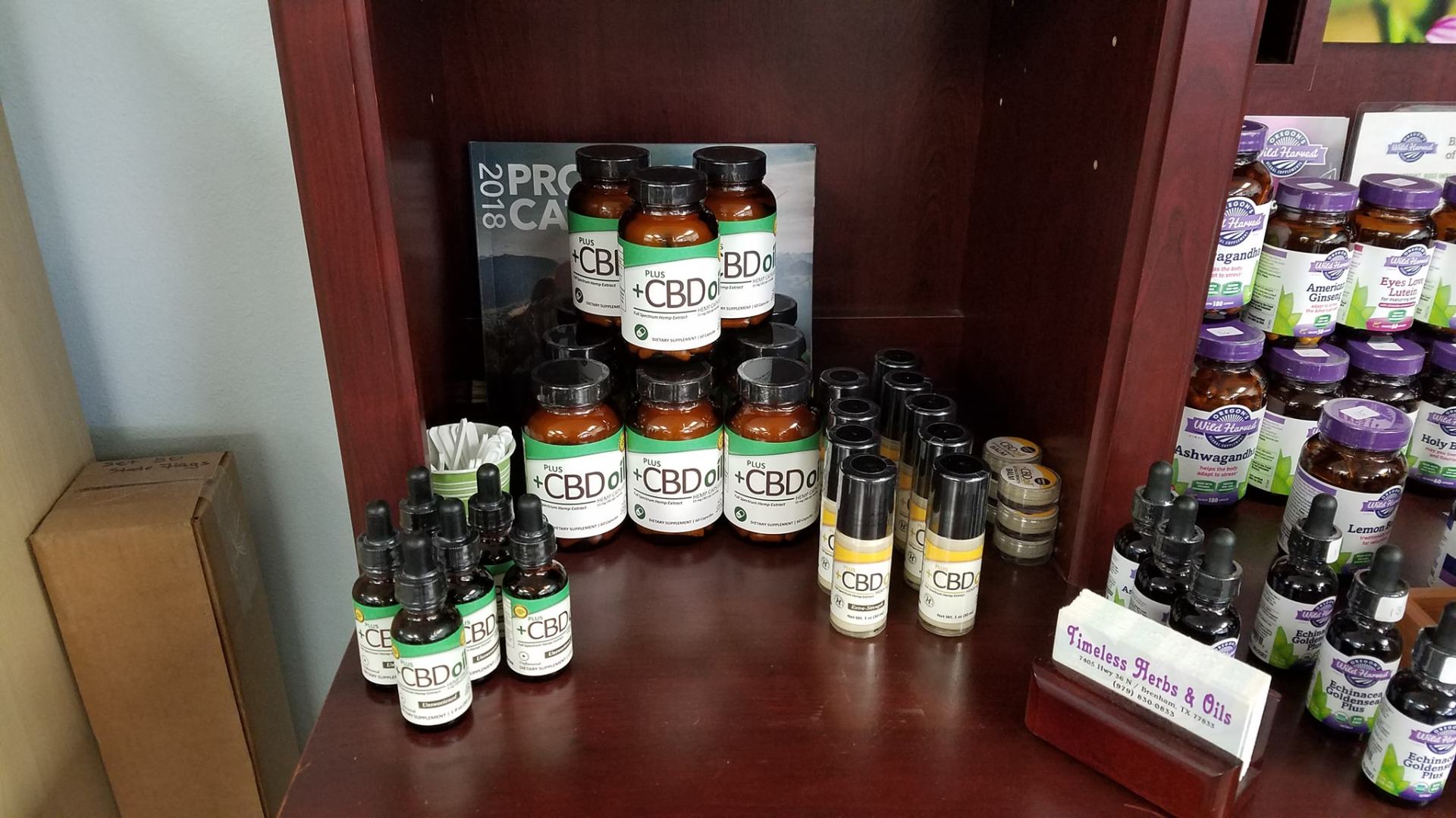 CBD Oil Bottles — Brenham, TX — Timeless Herbs & Oils