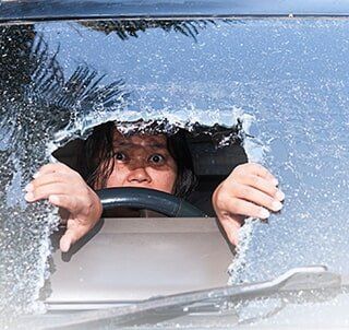 Broken auto glass — Auto Glass Replacement in Norcross, GA Broken auto glass — Auto Glass Replacement in Norcross, GA
