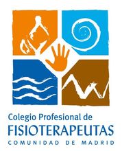 A logo for colegio profesional de fisioterapeutas comunidad de madrid