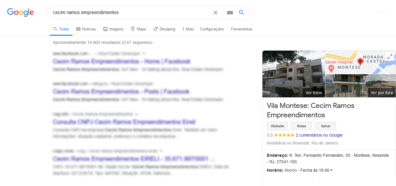 serp do google