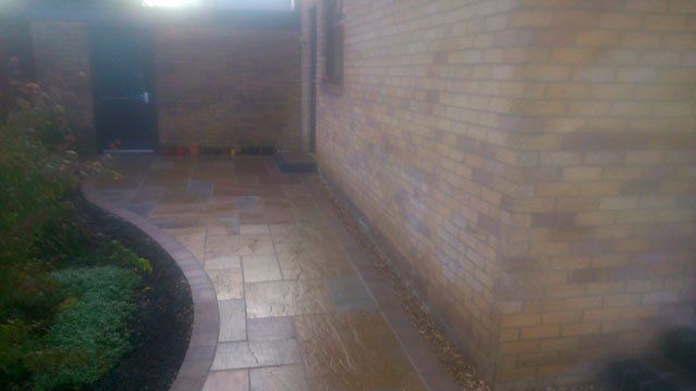 partial view of the garden area