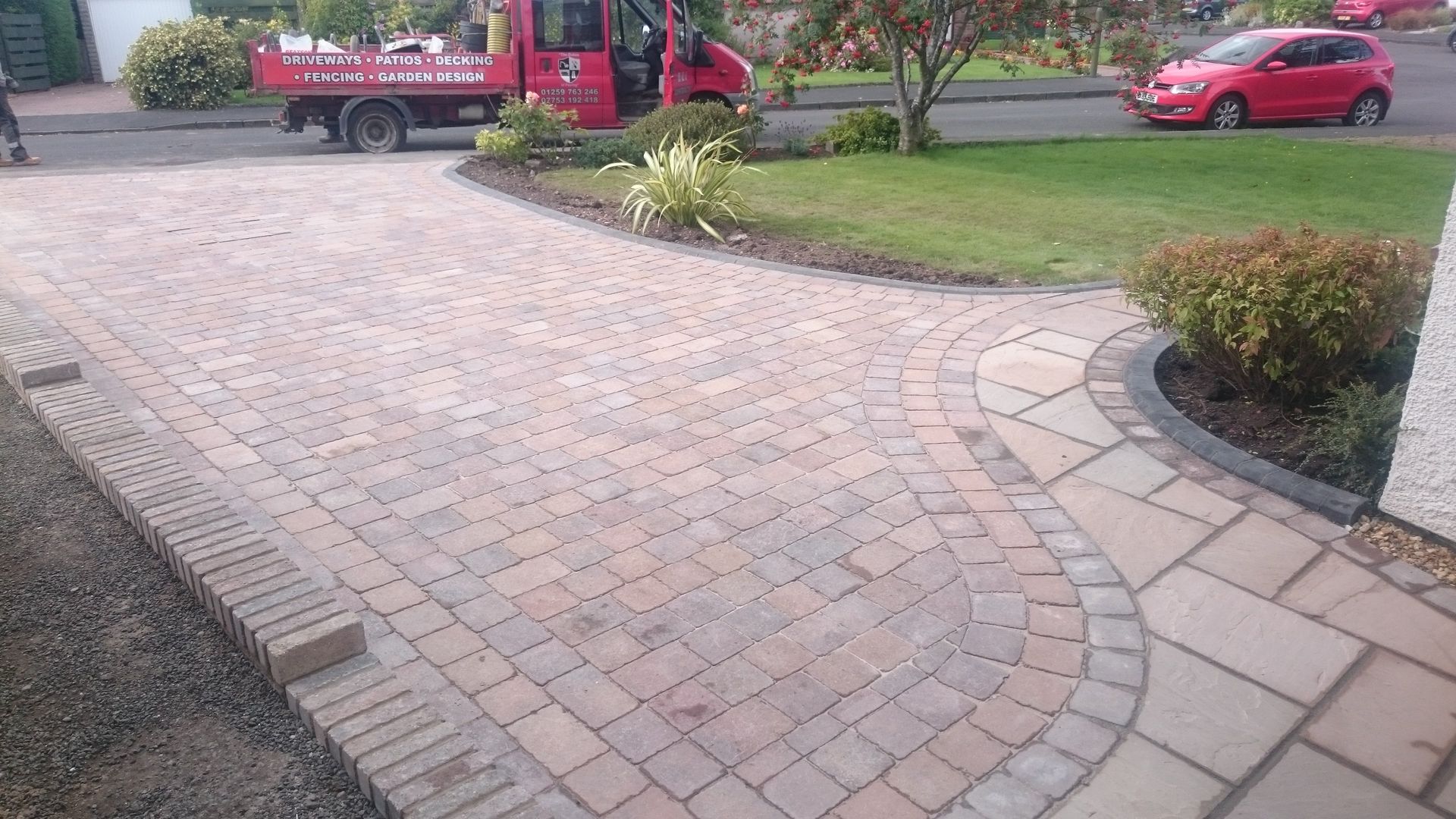 stone driveway