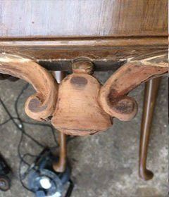 furniture before restoration