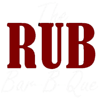 The word rub is written in red on a white background