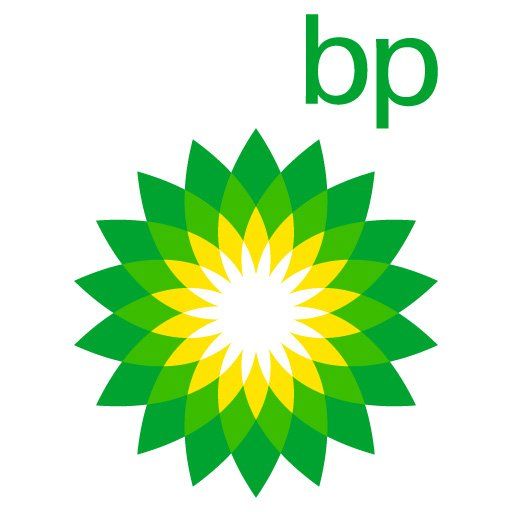 A green and yellow bp logo on a white background