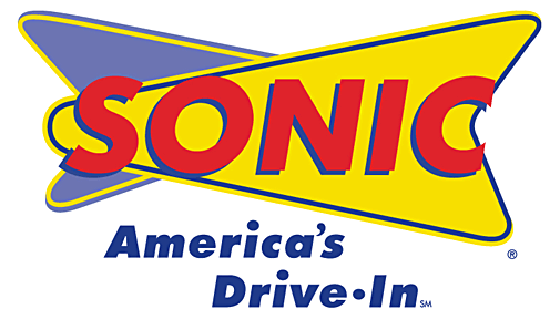 The logo for sonic america 's drive in
