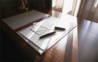 legal documents on desk