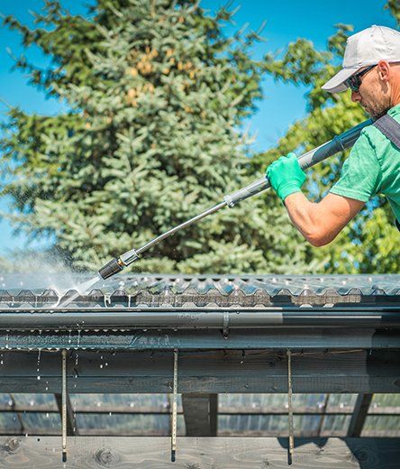 Roof and Gutters Cleaning — Fairhaven, MA — Moss Boss Roof Cleaning & House Washing Roof and Gutters Cleaning — Fairhaven, MA — Moss Boss Roof Cleaning & House Washing