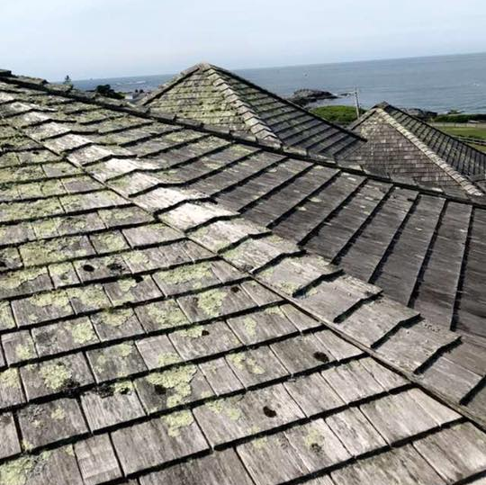 Roof and Gutters Cleaning — Fairhaven, MA — Moss Boss Roof Cleaning & House Washing Roof and Gutters Cleaning — Fairhaven, MA — Moss Boss Roof Cleaning & House Washing