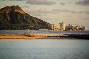 View on Honolulu and Diamond Head Crater, Honolulu