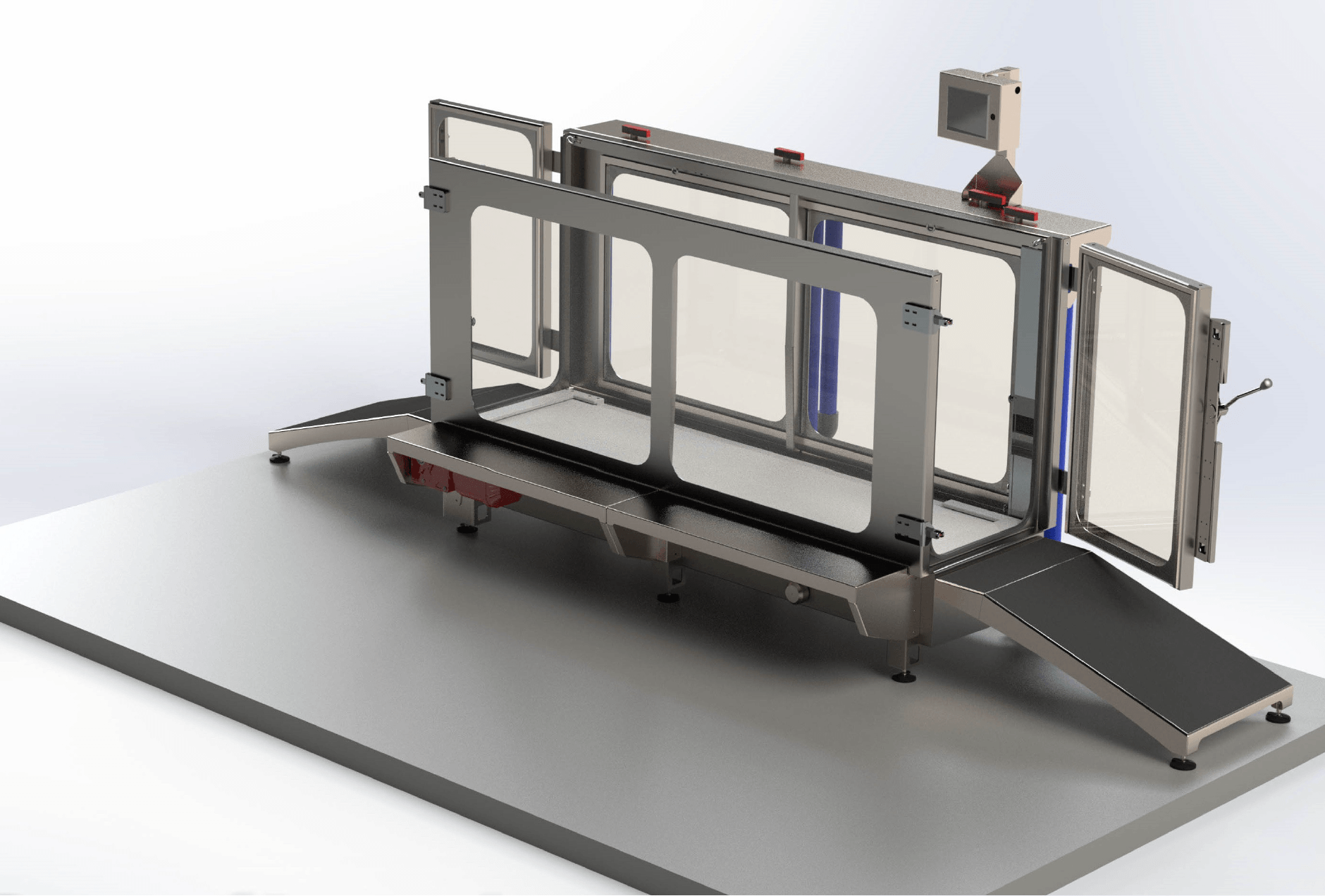 A 3d model of a machine is sitting on a table.